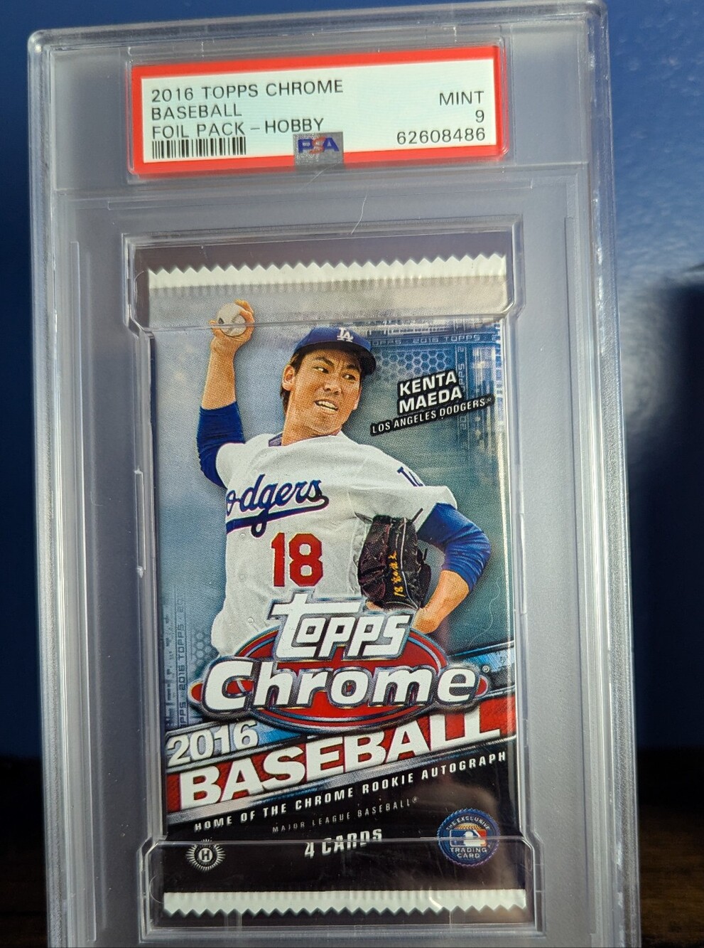 PSA 9 Seager/Trout/Turner 1/1? 2016 Topps Chrome Baseball Hobby Foil Sealed Pack